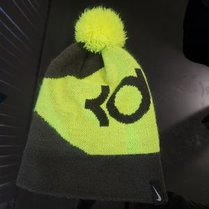 Nike Boys KD Pom Knit Beanie Hat one size deep pewter style
